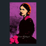 Florence Nightingale - Pop Art Poster<br><div class="desc">"Florence Nightingale mit Pop Art". Hommage an und berühmte Menschen 3. Dieses Mal ist unsere große Krankenschwester - Florenz Nachtigall. Bitte verlass deine Kommentare und Rezensionen! Ihr Feedback ist wichtig!</div>