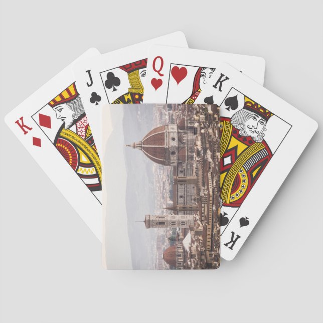 Florence Surplombent Les Cartes De Jeu (dos)