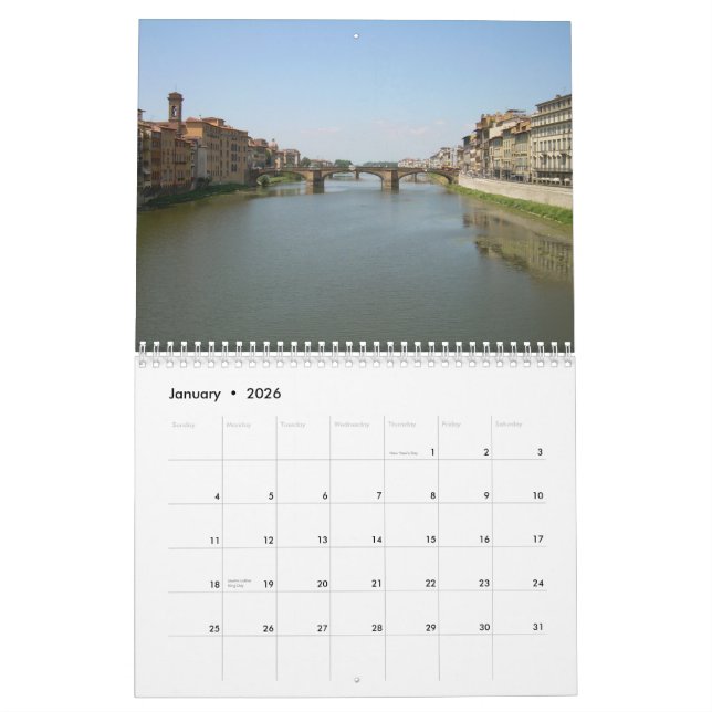 FLORENCE Wall Calendar Kalender (Jan 2026)