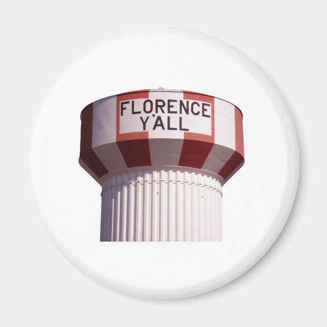 Florence Y'all Water Tower Magnet (Vorne)