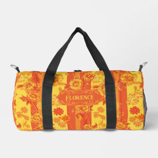 Florence Yellow und Orange Floral Duffle Bag