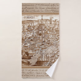 Florencia Sepia 1493 Badehandtuch