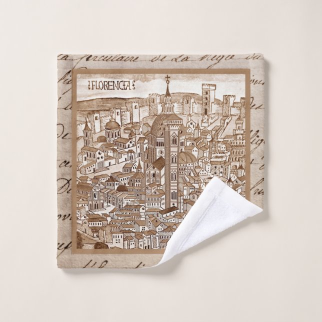 Florencia Sepia 1493 Wash Tuch (Waschlappen)