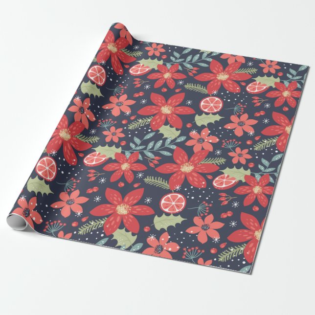 Florenmuster Geschenkpapier (Ungerollt)