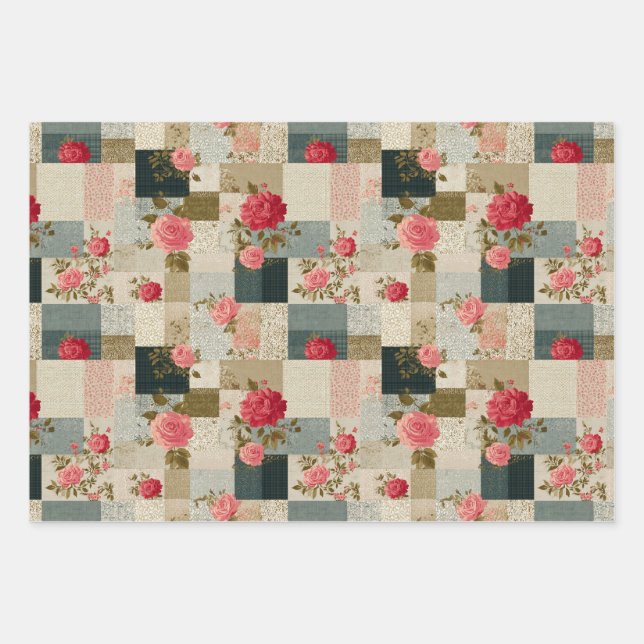 Florenpolster Geschenkpapier Set (Vorderseite)