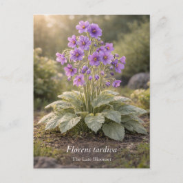 Florens tardiva Die Spätblüherin Botanisch Postkarte