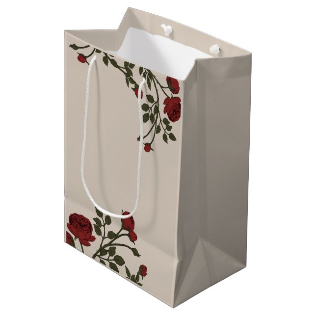 Florentina Rose Mittlere Geschenktüte (Vorderseite Schrägansicht)