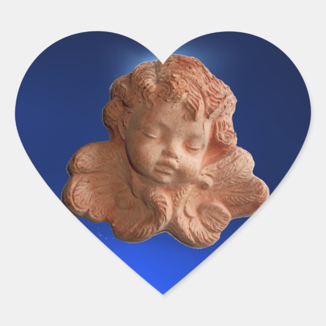 FLORENTINE ANGEL HERZ Herz-Aufkleber (Vorderseite)