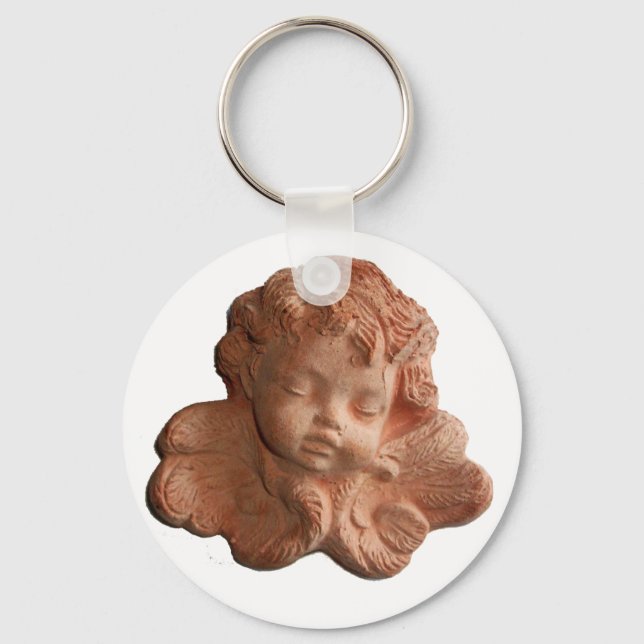 FLORENTINE ANGEL, weiß Schlüsselanhänger (Vorderseite)