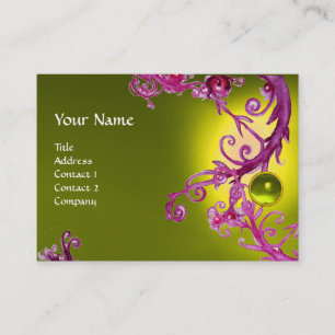 FLORENTINE BAROQUE MONOGRAM GEM gelber Topaz Visitenkarte