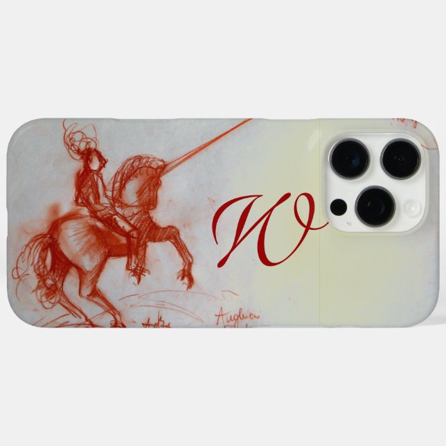 FLORENTINE KNIGHT AUF HORSEBACK Monogramm title_seo2 (Rückseite (Horizontal))