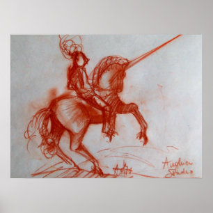 FLORENTINE KNIGHT AUF HORSEBACK POSTER