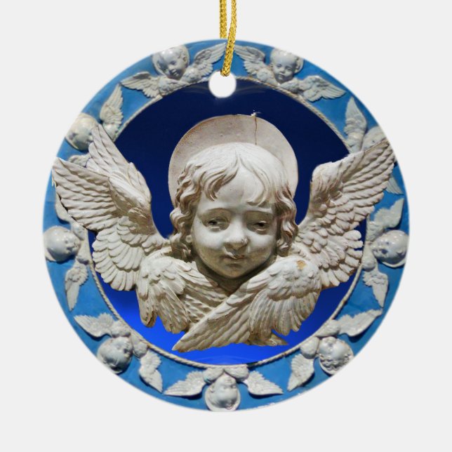 FLORENTINE RENAISSANCE ANGEL KERAMIK ORNAMENT (Vorne)