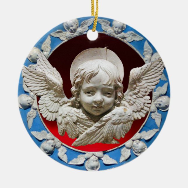 FLORENTINE RENAISSANCE ANGEL KERAMIK ORNAMENT (Vorne)