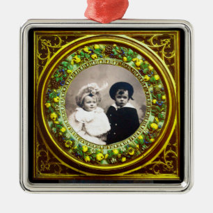 FLORENTINE RENAISSANCE FRUITS Fotovorlage Ornament Aus Metall
