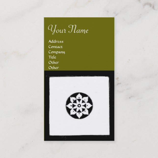 FLORENTINE RENAISSANCE HARMONIE, grün Visitenkarte (Vorderseite)