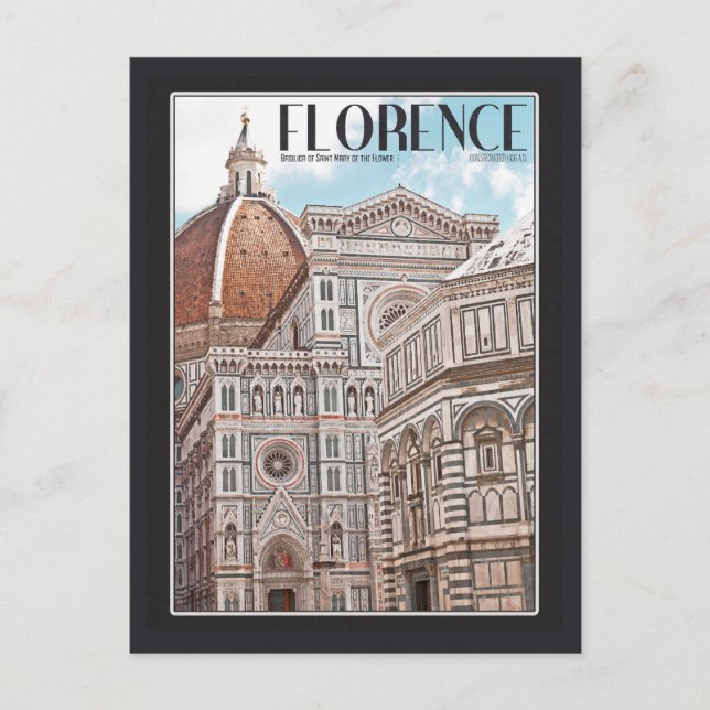 Florentiner Dom Postkarte (Vorderseite)