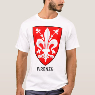 Florentiner Lilien-Wappen Feine Kunst T-Shirt