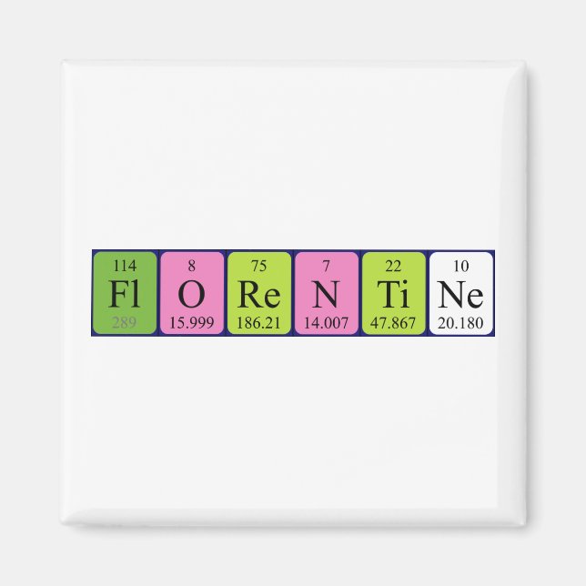 Florentiner Periodenmagnet Magnet (Vorne)