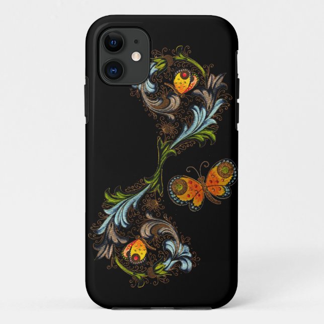 Florentinische malende BlumenCase-Mate iPhone5 Case-Mate iPhone Hülle (Rückseite)