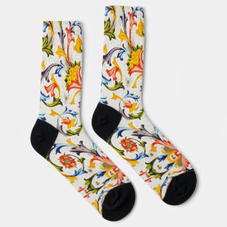 FLORENTINISCHE RENAISSANCE BLUMENRANKEN,BLUMEN  SOCKEN