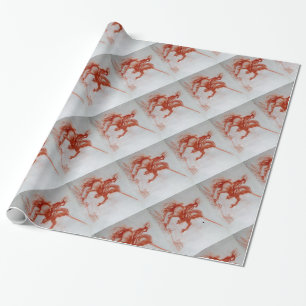 FLORENTINISCHER RITTER ZU PFERD GESCHENKPAPIER