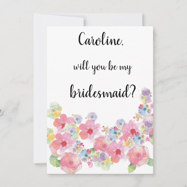 Florenwasser wird mein Design sein Einladung (Vorderseite)