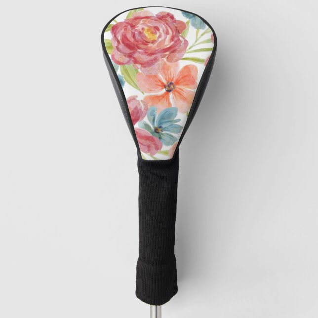Florenwasserfarben-Dekoration Golf Headcover (Vorderseite)