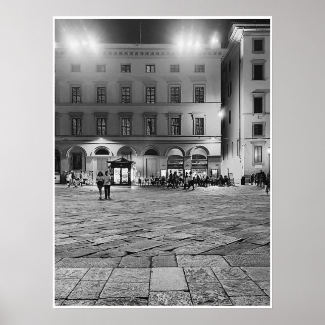 Florenz am Abend Poster (Vorne)