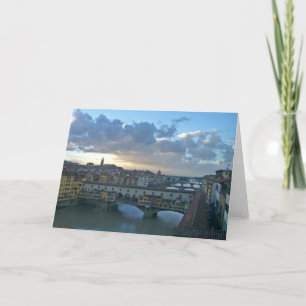 Florenz- - Arno-Sonnenuntergang Karte