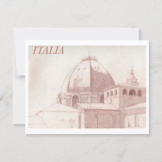 Florenz Dächer Vintage Reise Postkarte