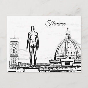 Florenz Duomo schwarz & weiß Gormley Postkarte