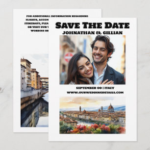 Florenz Hochzeitsziel Paare Foto Italien Save The Date