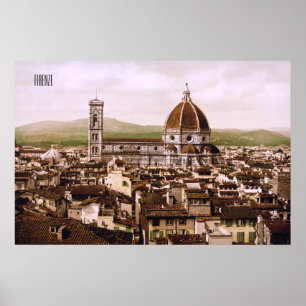 Florenz im späten 19. Jahrhundert Poster