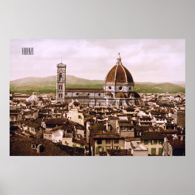 Florenz im späten 19. Jahrhundert Poster (Vorne)