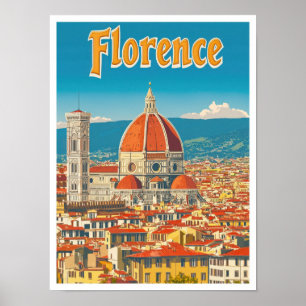 Florenz Italien Art Vintage Poster
