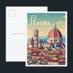 Florenz Italien Art Vintage Postkarte<br><div class="desc">Florenz Italien Art Vintage</div>