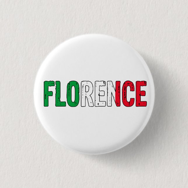 Florenz Italien Button (Vorderseite)