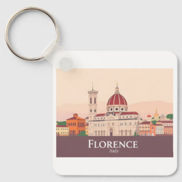 Florenz Italien Duomo di Firenze Pastel Travel Schlüsselanhänger
