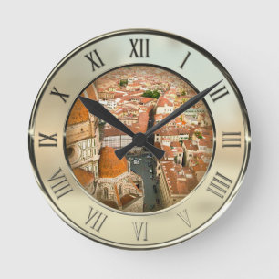 Florenz, Italien (Duomo) Runde Wanduhr