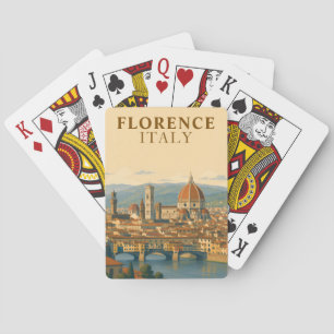 Florenz Italien Duomo Vintage Reise Spielkarten