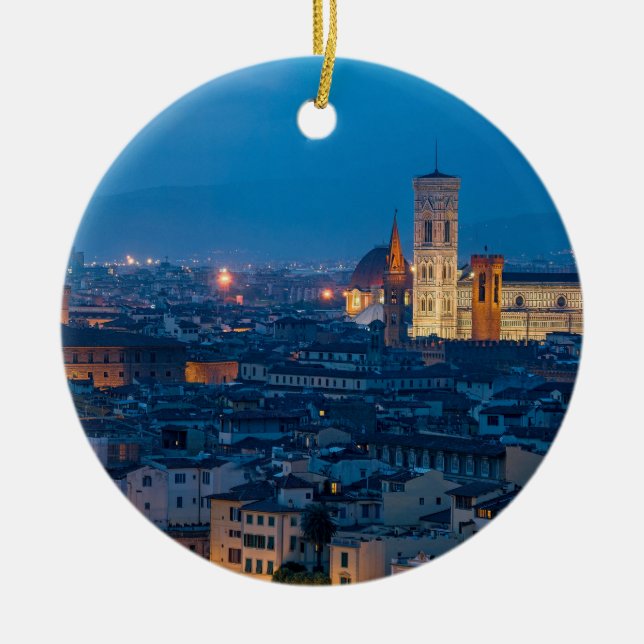 Florenz Italien Keramik Ornament (Vorne)