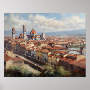 Florenz Italien Malerei Art Print Poster
