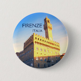 Florenz, Italien - Piazza della Signoria Button