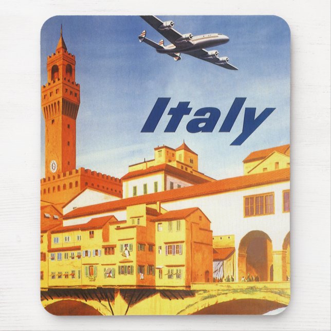 Florenz Italien Ponte Vecchio Bridge Mousepad (Vorne)