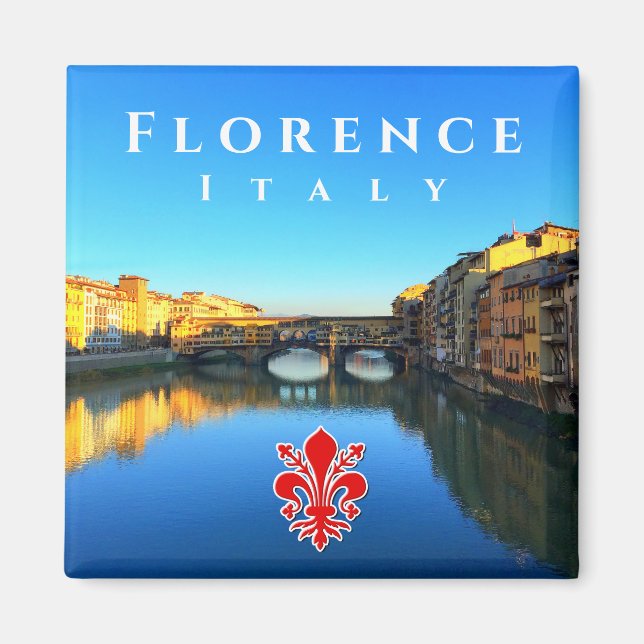 Florenz, Italien - Ponte Vecchio Magnet (Vorne)