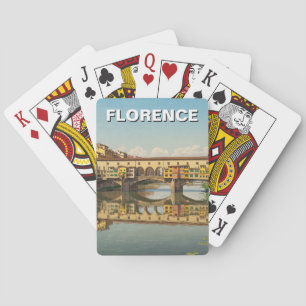 Florenz Italien Ponte Vecchio Reise Spielkarten