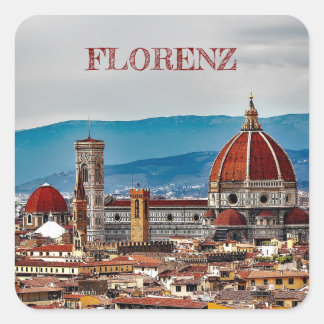 Florenz Italien Quadratischer Aufkleber