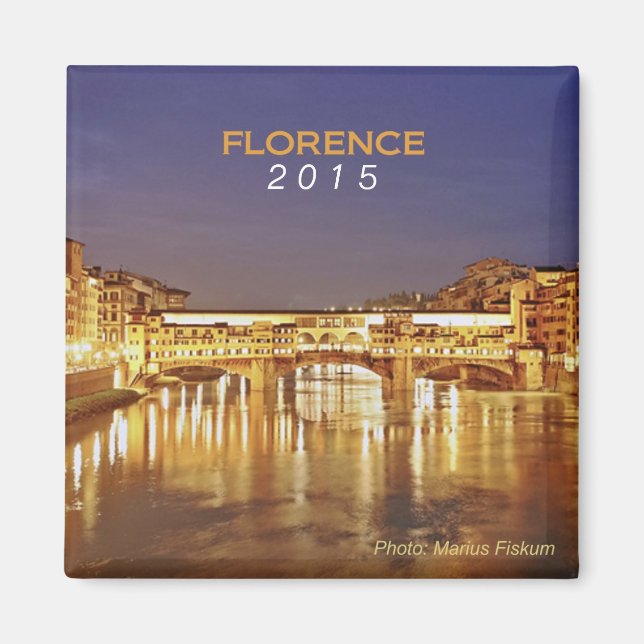 Florenz Italien Reise Souvenir Magnet Wandel Jahr (Vorne)