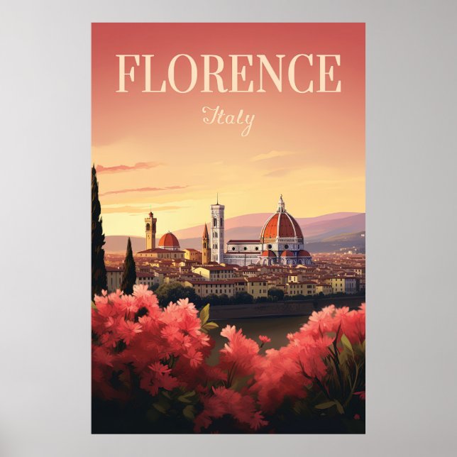 Florenz, Italien, Reisen Poster (Vorne)